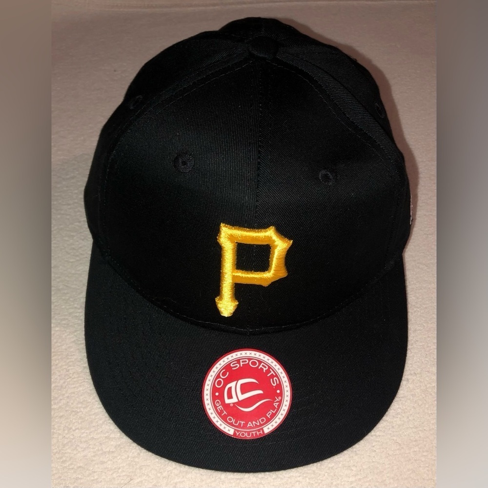 MLB Pittsburgh Pirates Youth Baseball Cap Strapback Black & Yellow